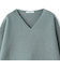 Vネックラメガーターニットプルオーバー≪手洗い可能≫