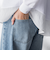 デニムワイドパンツ≪洗濯機で洗える≫