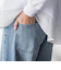 デニムワイドパンツ≪洗濯機で洗える≫