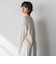ファンシーヤーンボートネックニットプルオーバー≪手洗い可能≫