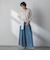 ゆれるデニムフレアパンツ
