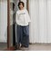 ゆれるデニムフレアパンツ