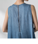 ゆれるデニムノースリーブワンピース