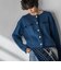 デニムライクニットジャケット
