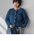 デニムライクニットジャケット