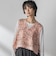 ボタニカル刺繍サイドリボンショートベスト