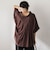 麻調シアーBACKタックスキッパーブラウス