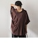 麻調シアーBACKタックスキッパーブラウス