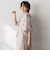 麻調シアーBACKタックスキッパーブラウス