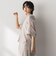 麻調シアーBACKタックスキッパーブラウス