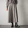 【一瞬で楽とキレイを叶える】ナチュラルストレッチプリーツキュロットパンツ≪セットアップ対応≫