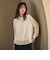 ビスコースポンチラウンドヘムドッキングプルオーバー