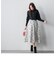 モノトーンファンシーツイードサーキュラースカート