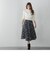 モノトーンファンシーツイードサーキュラースカート