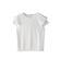 【WEB限定】袖フリルカットソー≪洗濯機で洗える≫