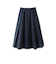フロントボタンタフタスカート
