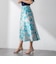 【WEB限定カラーあり】リネンライクフラワースカート