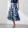 【WEB限定カラーあり】リネンライクフラワースカート