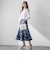 【WEB限定カラーあり】リネンライクフラワースカート