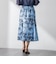 【WEB限定カラーあり】リネンライクフラワースカート