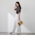 【WEB限定カラーあり】LUCINDAポロニット
