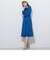 デニムシャンブレーV開きワンピース