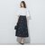 ドットジャガードスカート≪セットアップ対応/洗濯機で洗える≫