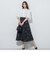 ドットジャガードスカート≪セットアップ対応/洗濯機で洗える≫