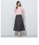 ドットジャガードスカート≪セットアップ対応/洗濯機で洗える≫