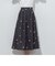 ドットジャガードスカート≪セットアップ対応/洗濯機で洗える≫