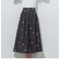 ドットジャガードスカート≪セットアップ対応/洗濯機で洗える≫