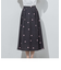 ドットジャガードスカート≪セットアップ対応/洗濯機で洗える≫