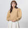 ショルダーパフシャギーニット