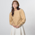 ショルダーパフシャギーニット