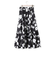 モノトーンフラワープリントスカート≪手洗い可能≫