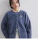 【新色追加】フェレットタッチWフェイスニットカーディガン≪手洗い可能≫
