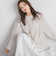 モヘア混リボンヤーンニュアンスニット≪手洗い可能≫