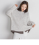 モヘア混リボンヤーンニュアンスニット≪手洗い可能≫