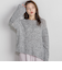 モヘア混リボンヤーンニュアンスニット≪手洗い可能≫