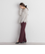 ポンチセンタースリットパンツ≪セットアップ対応/手洗い可能≫