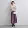 フラワーレースプリーツスカート≪洗濯機で洗える≫
