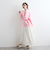 リボンモチーフシフォンスカート≪手洗い可能≫