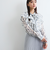 ラメストライプラッフルタイブラウス≪手洗い可能≫