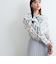 ラメストライプラッフルタイブラウス≪手洗い可能≫