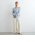 ラメストライプラッフルタイブラウス≪手洗い可能≫