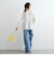 フィブリルサテンフリルラインブラウス≪手洗い可能≫
