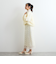 チュールフラワーIラインスカート≪手洗い可能≫