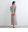 ヴィンテージフラワードレープワンピース≪手洗い可能≫