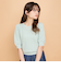 透かし編みパフスリーブニット≪手洗い可能≫