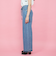 紐ベルト付デニムワイドパンツ≪手洗い可能≫